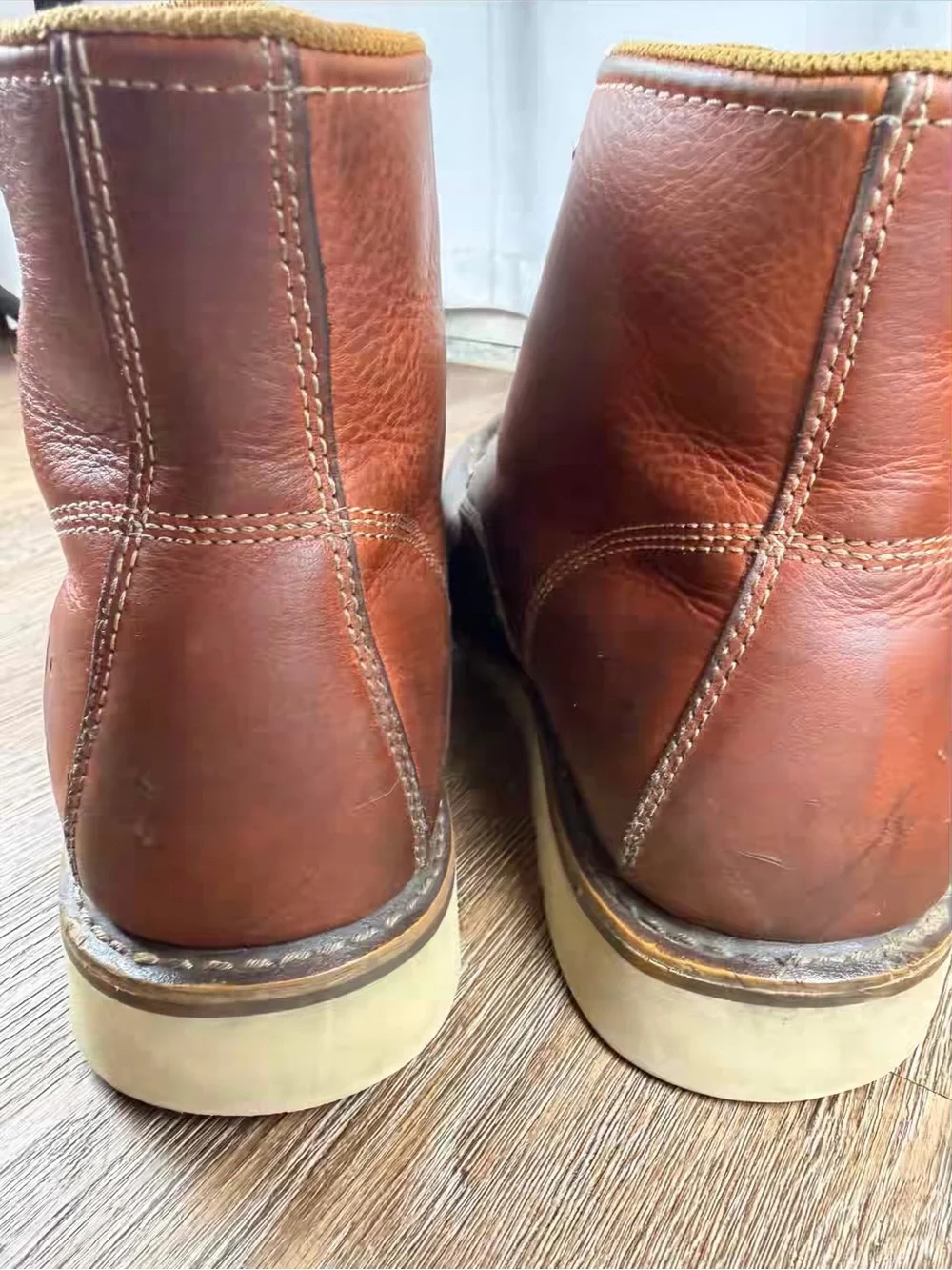 Carhartt 6-Inch Moc Toe Wedge Waterproof Work Boots Soft Tan CMW6175 | Men’s 12
